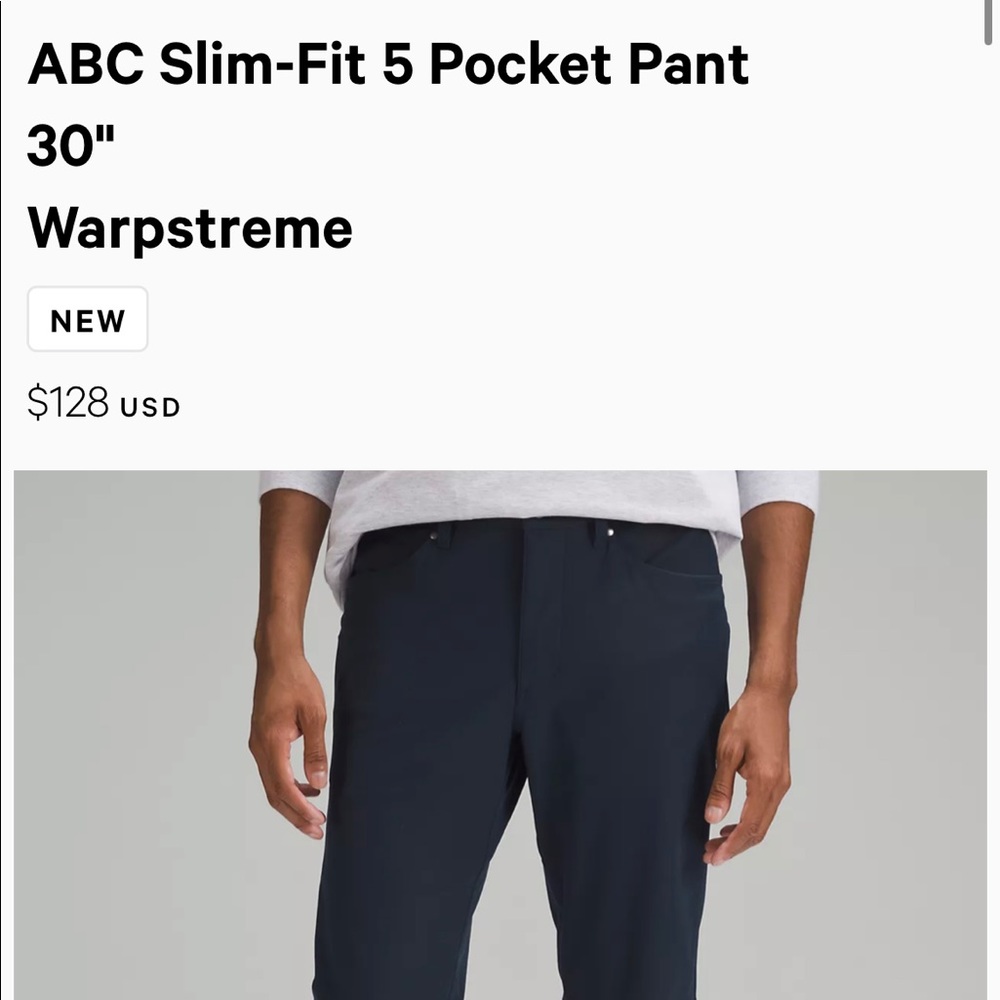 lululemon ABC Navy Slim-Fit Pants
